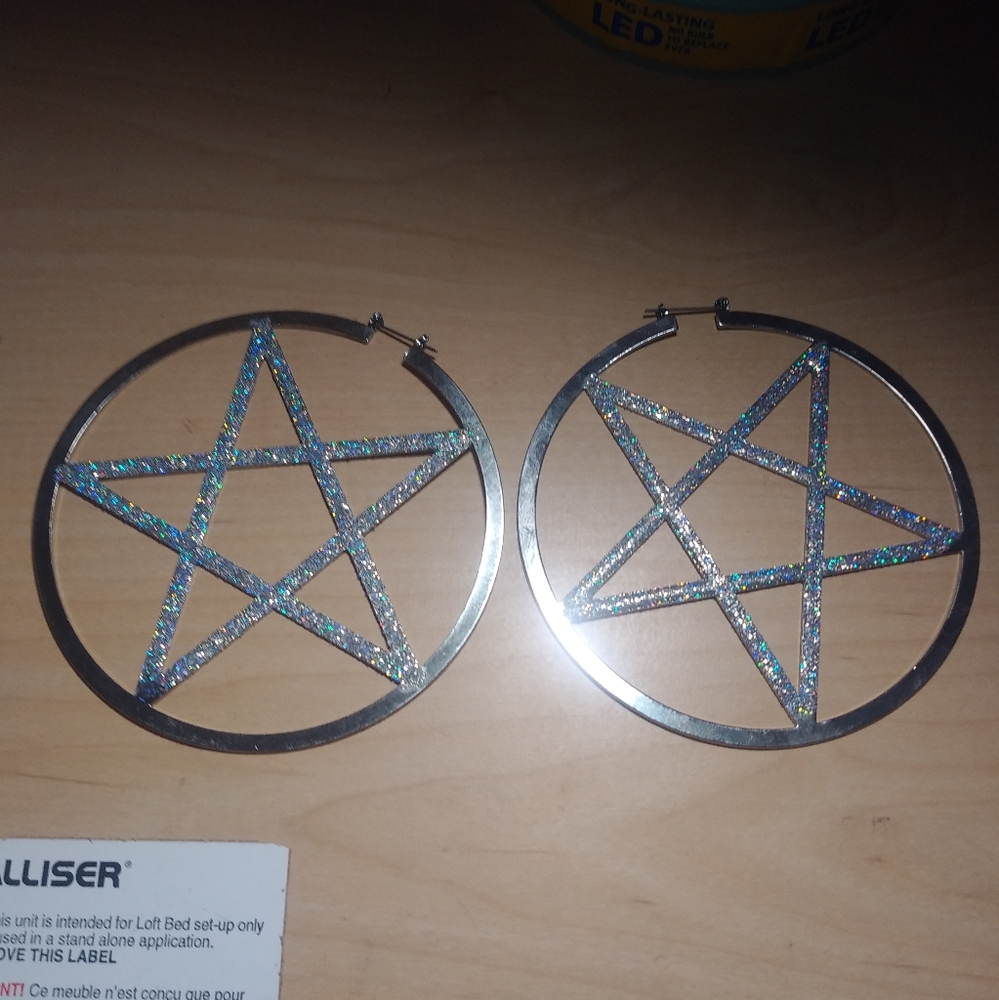 Pentagram earings